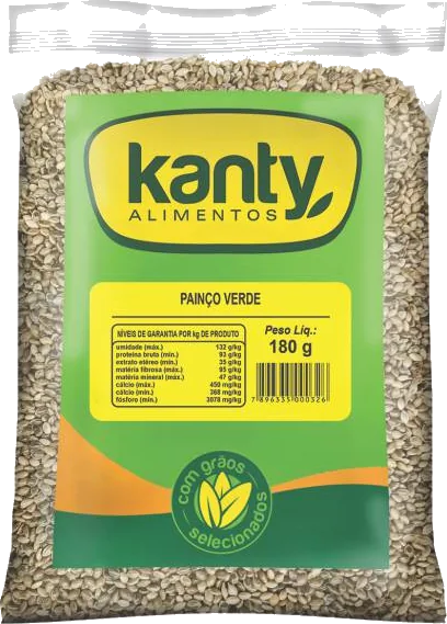 Embalagem Painço Verde 180g Kanty