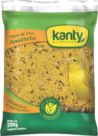 Embalagem Papa de Ovo Amarela 200g Kanty