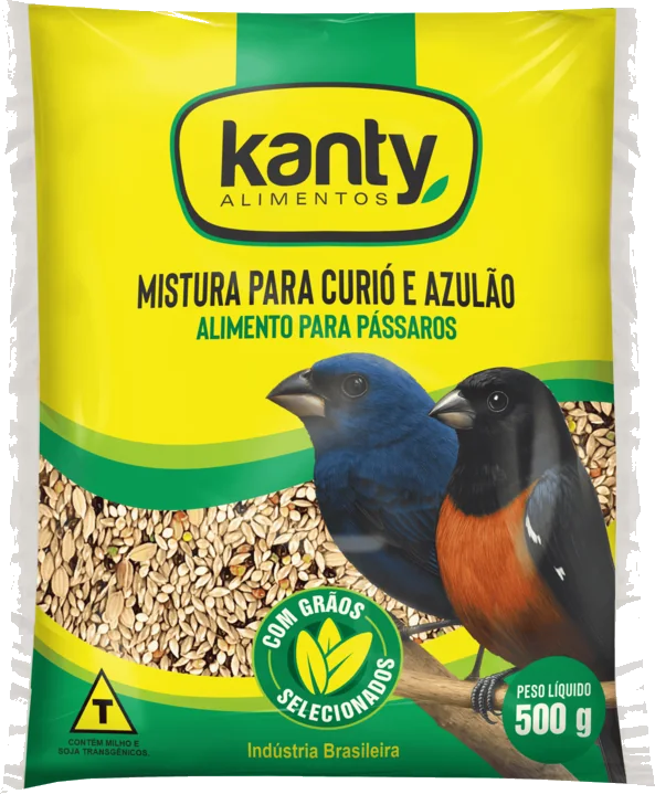 Embalagem Mistura para Curió e Azulão 500g Kanty