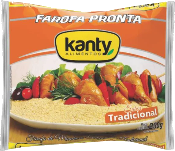 Embalagem Farofa Pronta Tradicional 250g Kanty