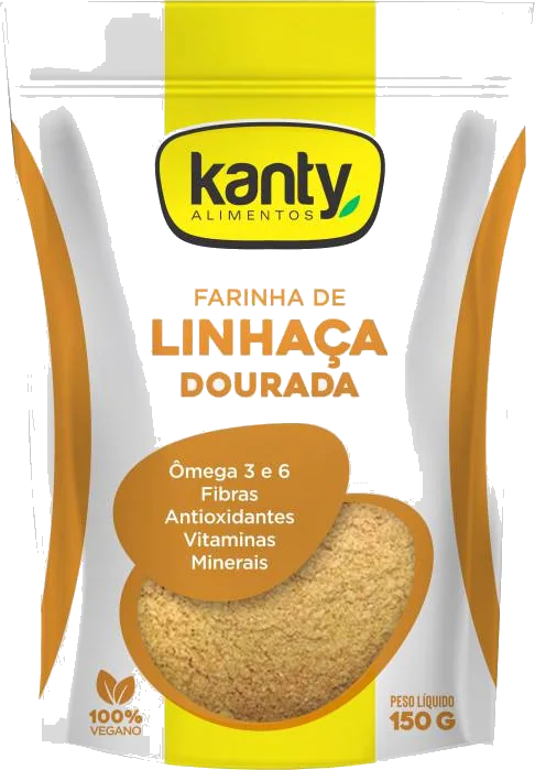 Embalagem Linhaça Dourada Farinha 150g Kanty