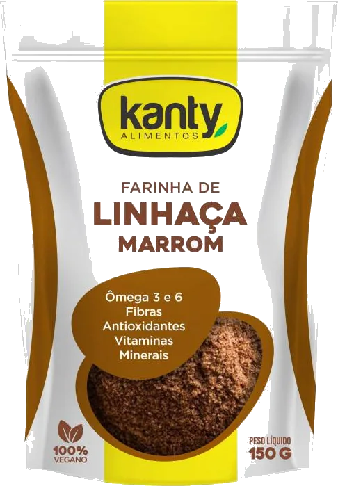 Embalagem Linhaça Marrom Farinha 150g Kanty