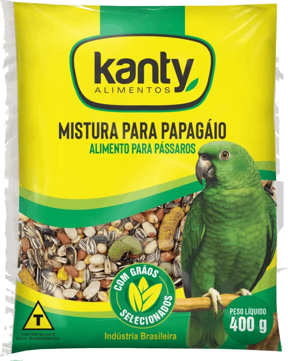 Embalagem Mistura para Papagaio 400g Kanty