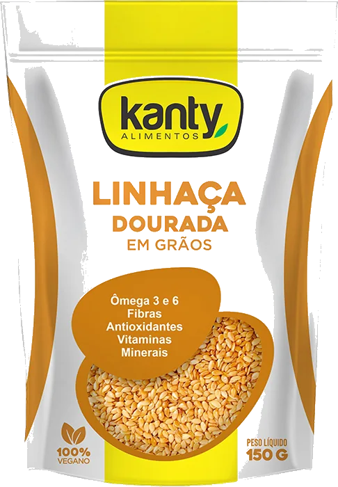Embalagem Linhaça Dourada em Grãos 150g Kanty