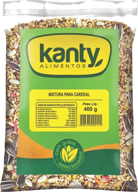 Embalagem Mistura para cardeal 400g Kanty