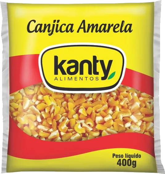Embalagem Canjica Amarela 400g Kanty