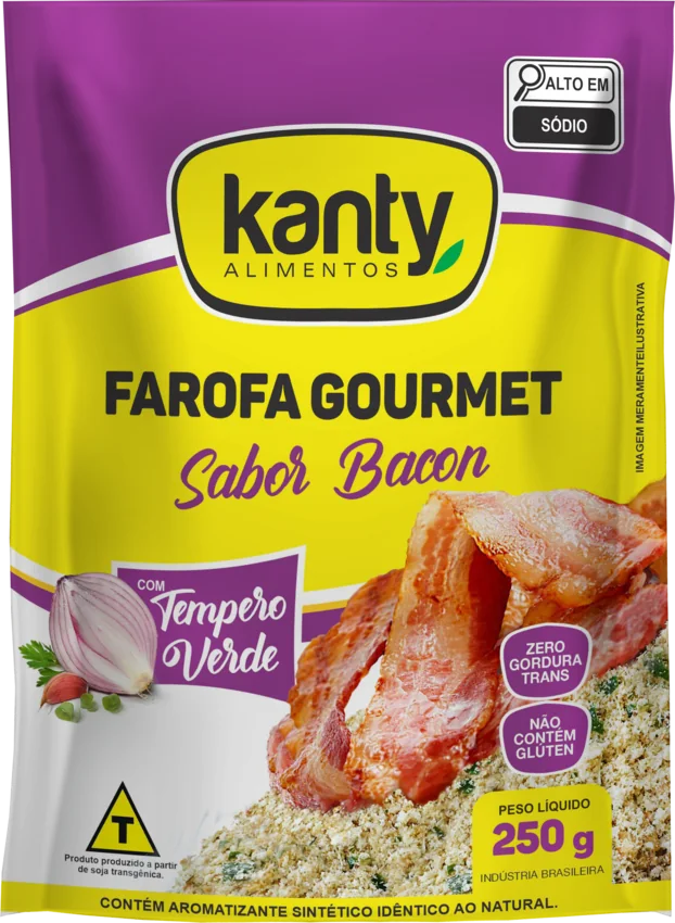 Embalagem Farofa Gourmet Bacon 250g Kanty