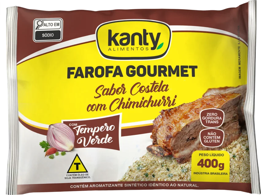 Embalagem Farofa Gourmet Costela com Chimichurri 400g Kanty