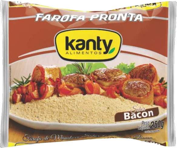Embalagem Farofa Pronta bacon 250g Kanty